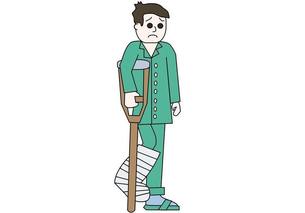 broken leg