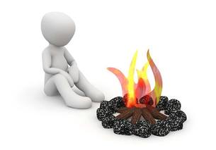 relax by the fire